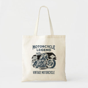 Motorcycle Legend Vintage Retro Tote Bag