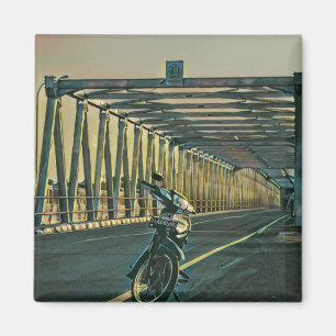 Motorcycle lover gift magnet