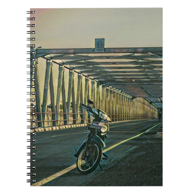 Motorcycle lover gift notebook (Front)