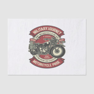Motorcycle Military Tissue Paper