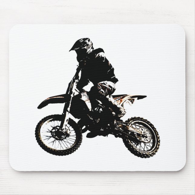 Motorcycle Motocross Mouse Pad (Front)