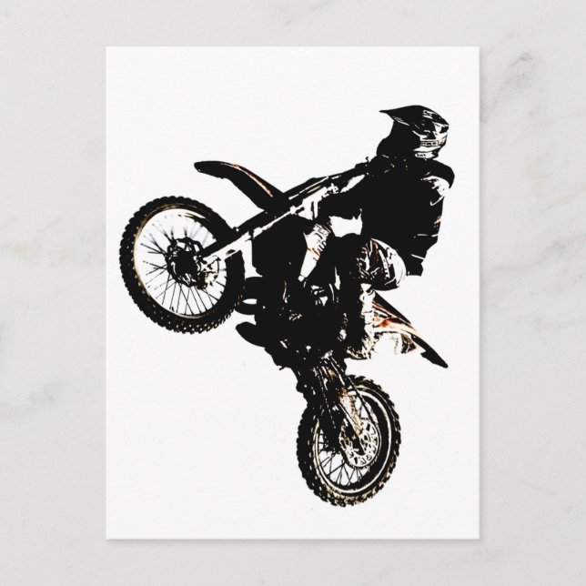 Motorcycle Motocross Postcard (Front)