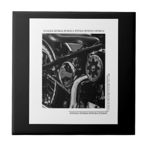 Motorcycle Motorbike Biker Ride Rider Ceramic Tile