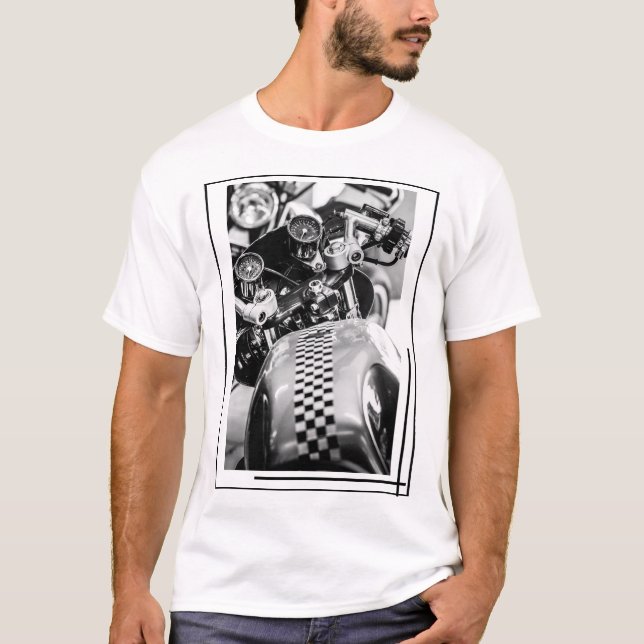 Motorcycle Motorbike Biker Ride Rider T-Shirt (Front)