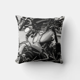 Motorcycle Motorbike Bikers Ride Riders Details Cushion
