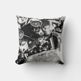 Motorcycle Motorbike Bikers Ride Riders Details Cushion
