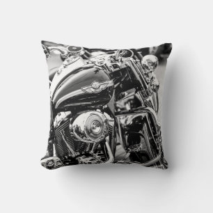 Motorcycle Motorbike Bikers Ride Riders Details Cushion