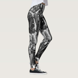 Motorcycle Motorbike Bikers Ride Riders Lifestyle Leggings