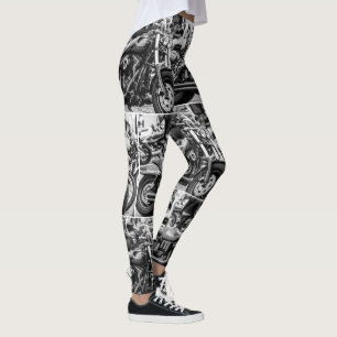 Motorcycle Motorbike Bikers Ride Riders Lifestyle Leggings