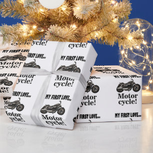 Motorcycle Motorbike Birthday Motorcycle Wrapping Paper