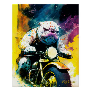 Motorcycle, Motorbike - Fanny Anime Bulldog 008 Poster