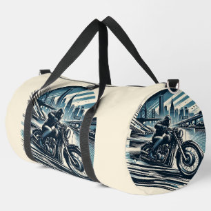Motorcycle Motorbike Motorcross Biker Large Duffle Bag