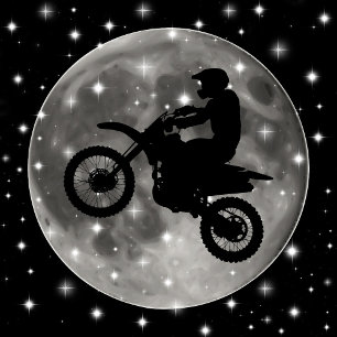 Motorcycle on the Moon Motorcross Sport Tie