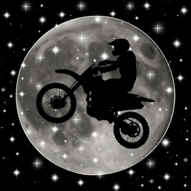 Motorcycle on the Moon Motorcross Sport Tie (Creator Uploaded)