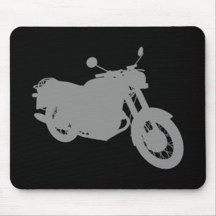 Motorcycle: Outline Profile: Mouse Pad