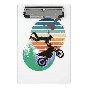 Motorcycle, parachutes, and the outdoors mini clipboard