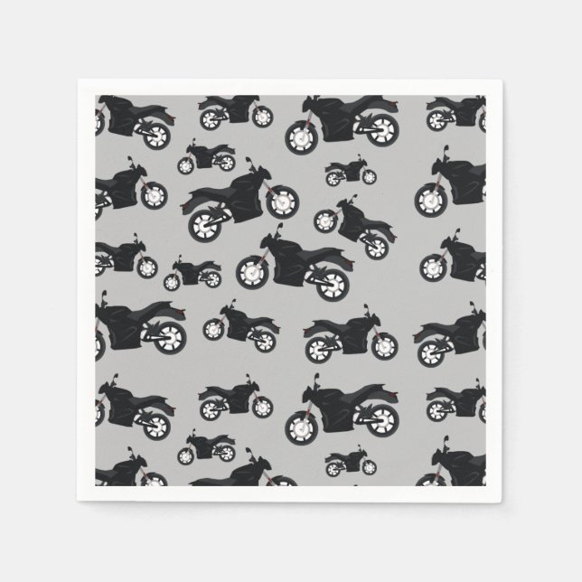 Motorcycle Pattern Napkin (Front)