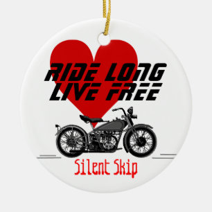 Motorcycle-Personalise It Ceramic Tree Decoration