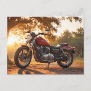 Motorcycle Postcard