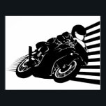 Motorcycle Poster<br><div class="desc">Motorcycle （日本語解説） 疾走するバイク。</div>