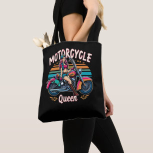 Motorcycle Queen Nice Biker Girl Gift Motorcyclist Tote Bag