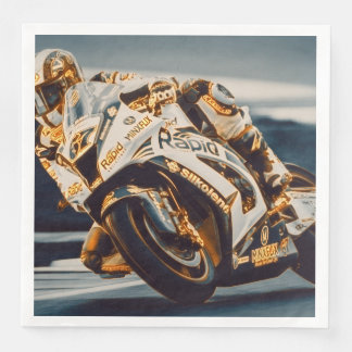 Motorcycle Racer Napkin