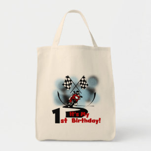Motorcycle Racing 1st Birthday Tshirts and Gifts Tote Bag