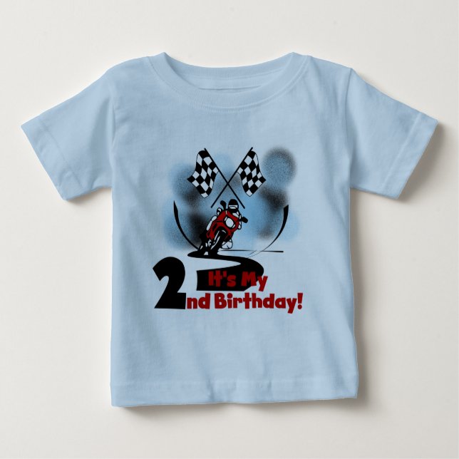 Motorcycle Racing 2nd Birthday Tshirts and Gifts (Front)