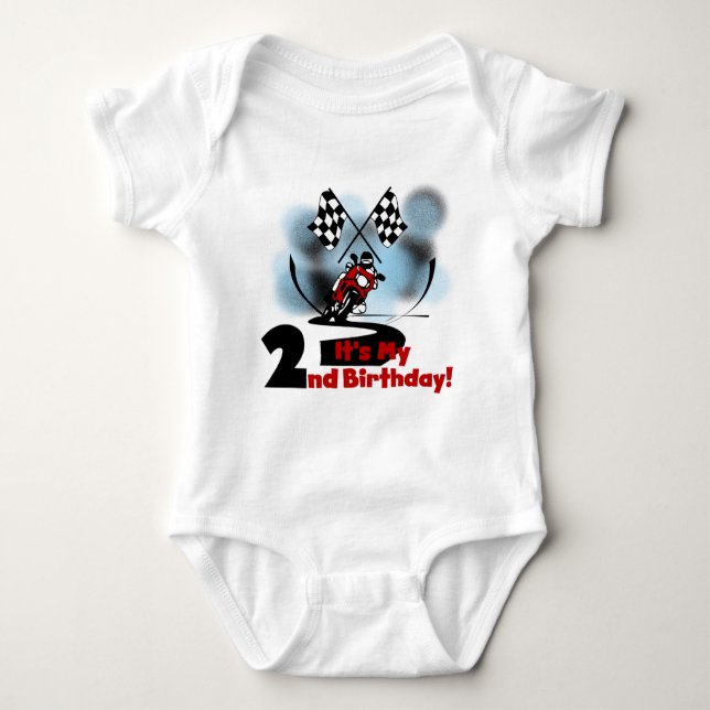 Motorcycle Racing 2nd Birthday Tshirts and Gifts (Front)