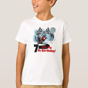 Motorcycle Racing 7th Birthday T-Shirt