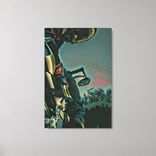 motorcycle racing lover gift canvas print
