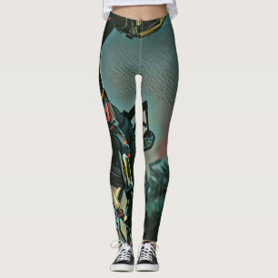 motorcycle racing lover gift leggings