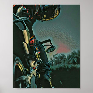 motorcycle racing lover gift poster