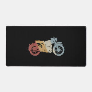 Motorcycle Retro Style Vintage Desk Mat