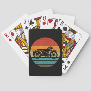 Motorcycle Retro Style Vintage Playing Cards