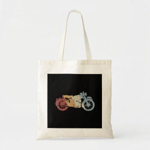 Motorcycle Retro Style Vintage Tote Bag