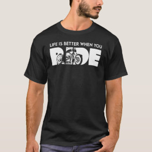 Motorcycle Ride Biker Biking Motorcycling bikers B T-Shirt