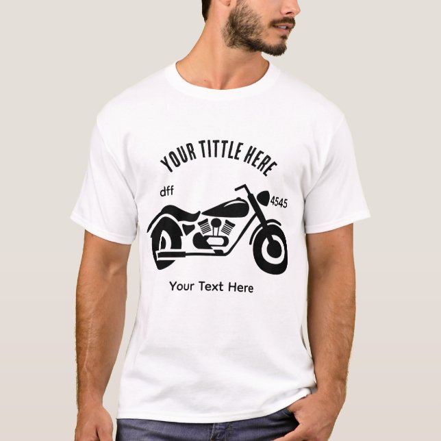 Motorcycle Ride Speed and Freedom Design T-Shirt (Front)
