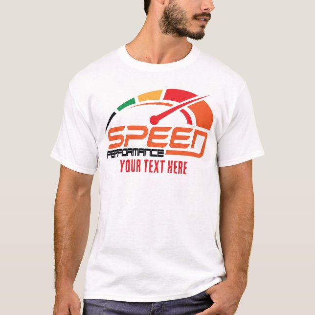 Motorcycle Ride Speed and Freedom Design T-Shirt (Front)