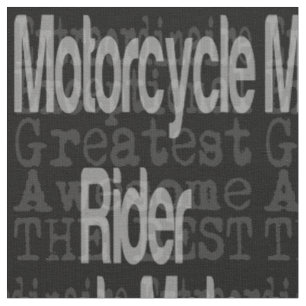 Motorcycle Rider Extraordinaire Fabric