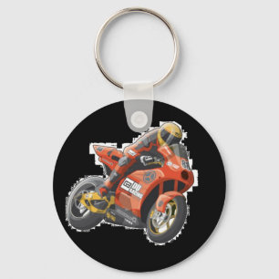 Motorcycle Rider - Key Chain