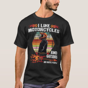 Motorcycle Rider Quote Cool For Guitar T-Shirt