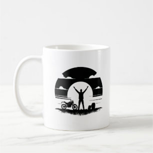 Motorcycle Rider Silhouette Mug 