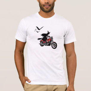 Motorcycle riding witch t-shirts