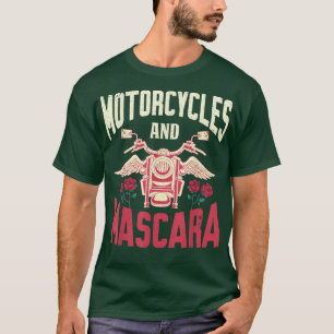 Motorcycle Riding Women Funny Mascara Motorbike Ri T-Shirt