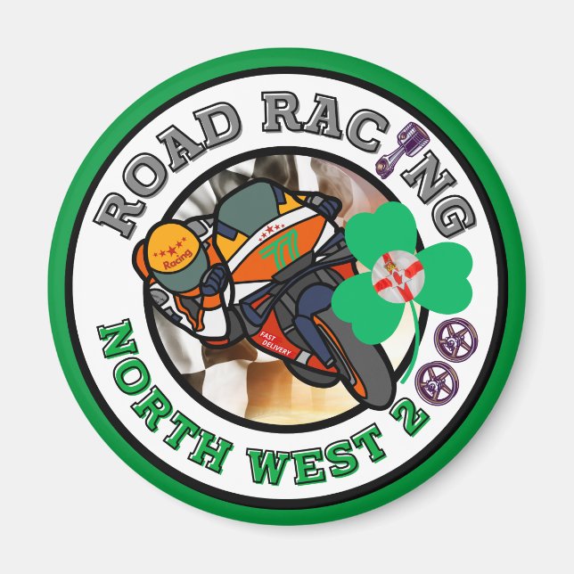 Motorcycle Road Racing - North West 200 Magnet (Front)