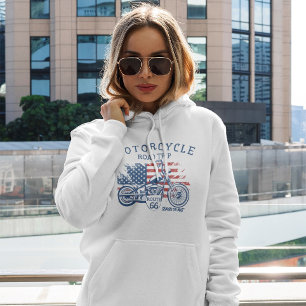 Motorcycle Road Trip Route 66 Sturgis or Bust Hoodie