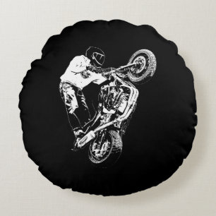 Motorcycle round cushion