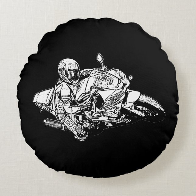 Motorcycle   round cushion (Front)