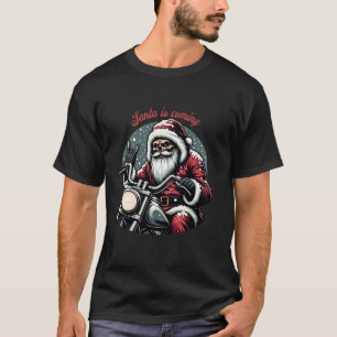 Motorcycle Santa Claus bike xmas men women ugly Ch T-Shirt